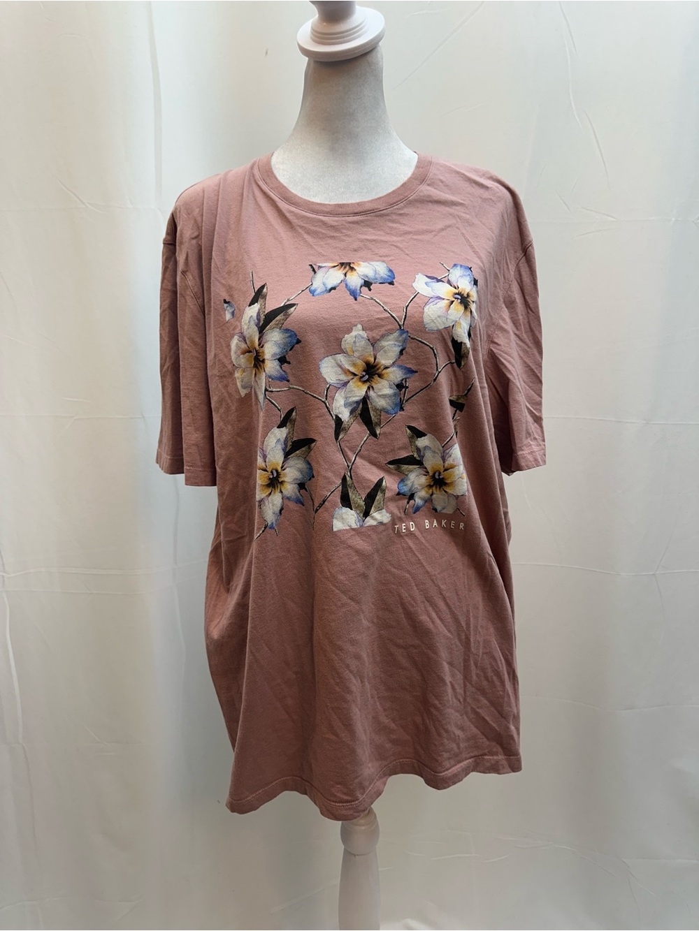 Ted Baker Dusty Rose Floral Print Short Sleeve Tee 6